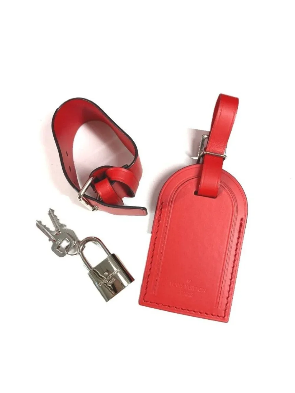 Louis Vuitton Boston Bag Keepall Bandouliere 45 Epi Leather Red